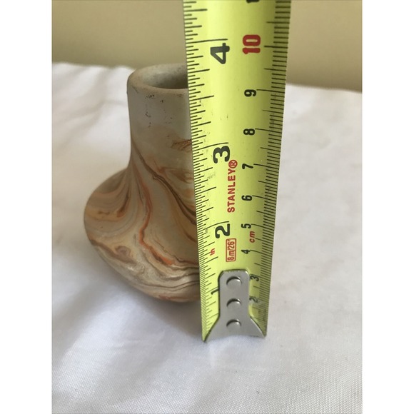 Nemadji Pottery Art Pottery‎ Bud Vase multi swirl signed - Picture 8 of 9